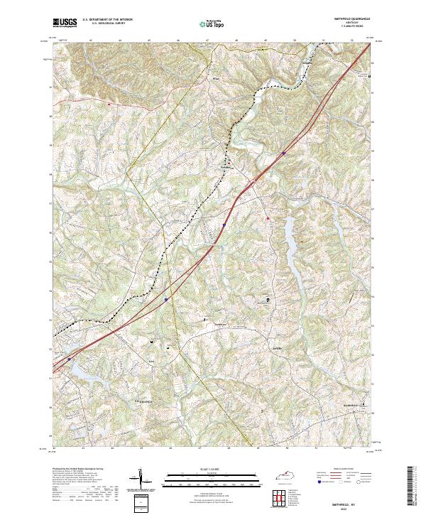 Smithfield topographic map thumbnail