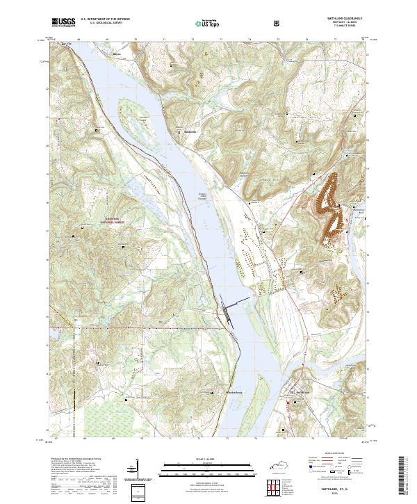 Smithland topographic map thumbnail