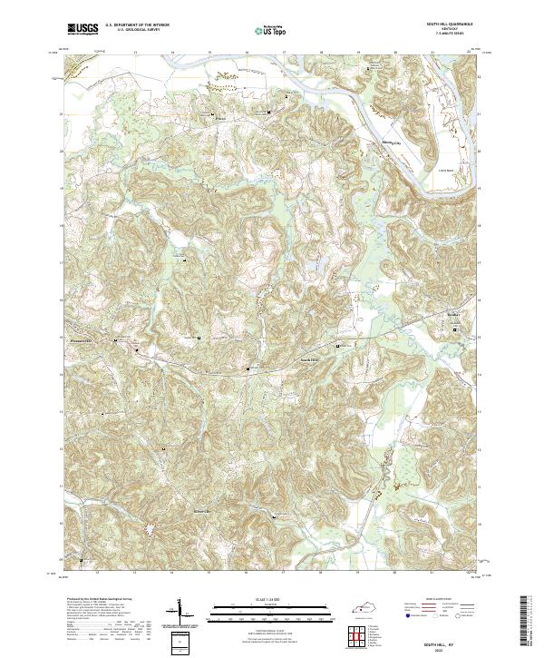 South Hill topographic map thumbnail