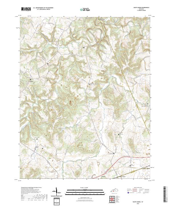 South Union topographic map thumbnail