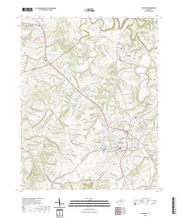 Stanford topographic map thumbnail