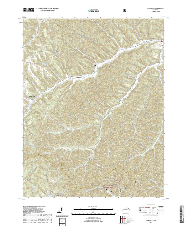 Stricklett topographic map thumbnail