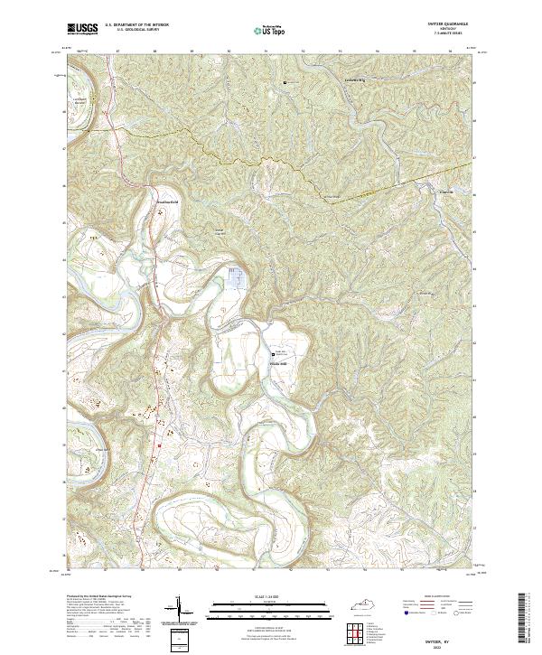 Switzer topographic map thumbnail