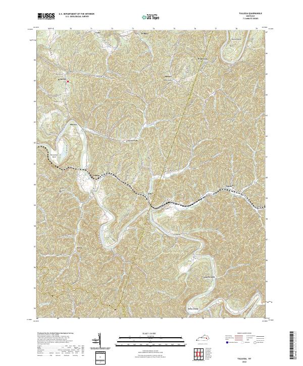 Tallega topographic map thumbnail
