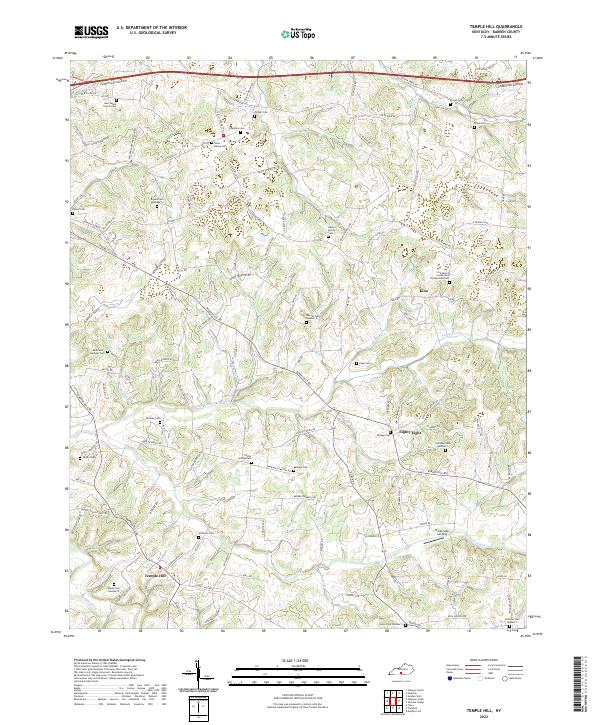 Temple Hill topographic map thumbnail