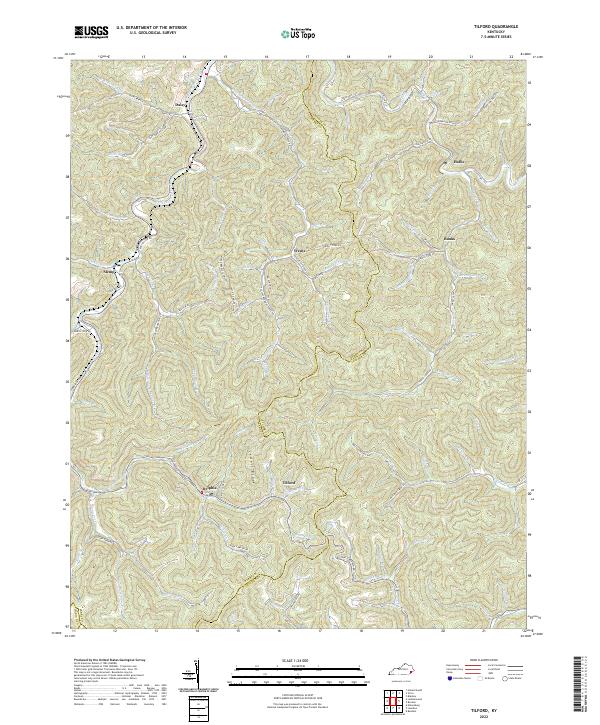 Tilford topographic map thumbnail
