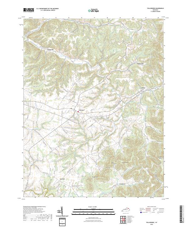 Tollesboro topographic map thumbnail