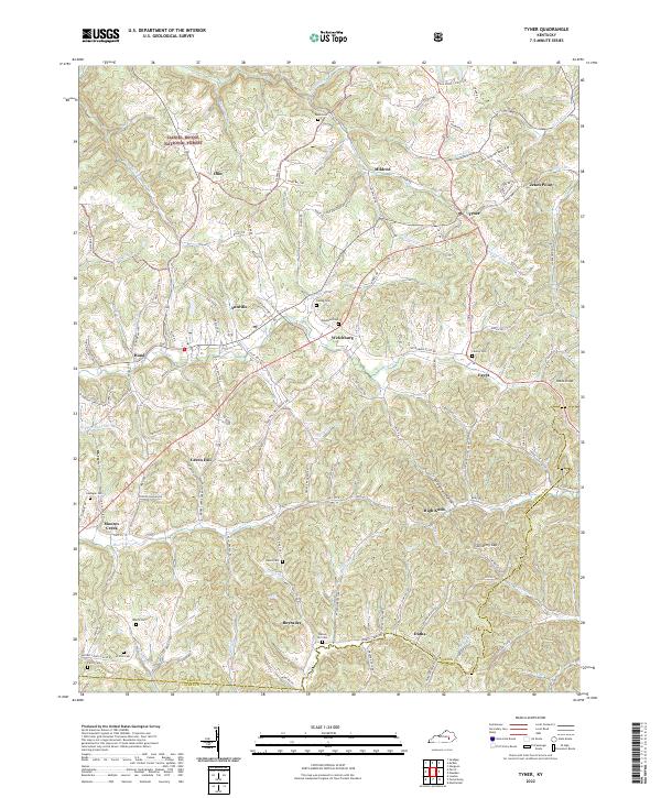 Tyner topographic map thumbnail