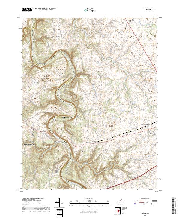 Tyrone topographic map thumbnail