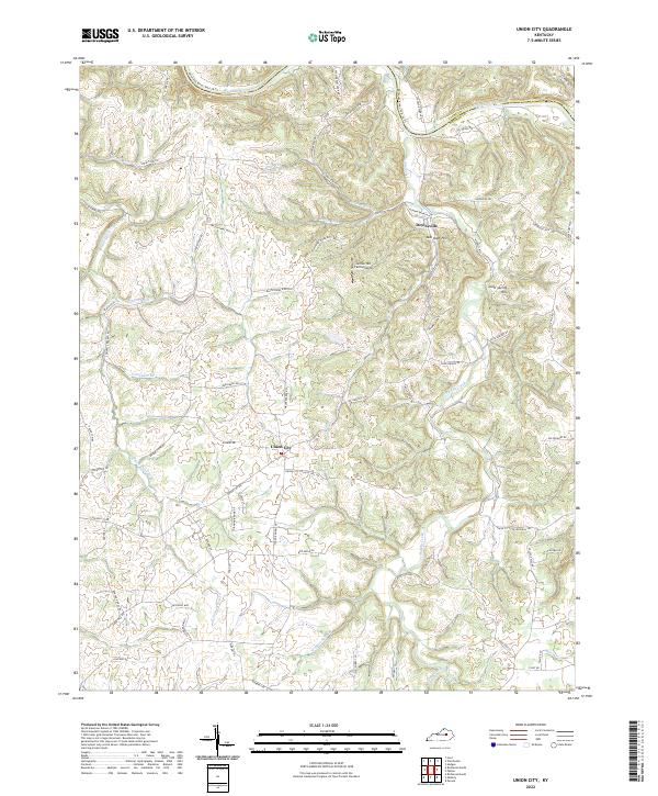 Union City topographic map thumbnail