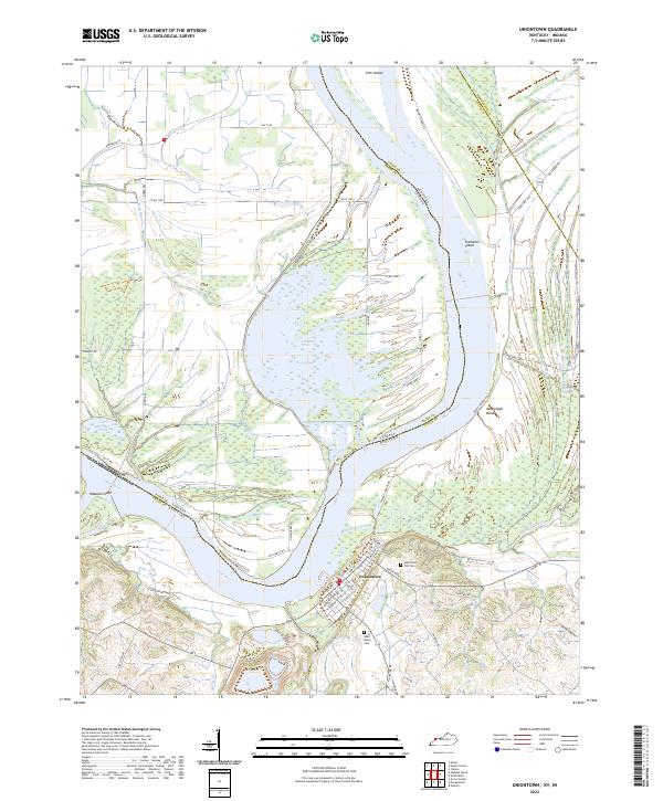 Uniontown topographic map thumbnail
