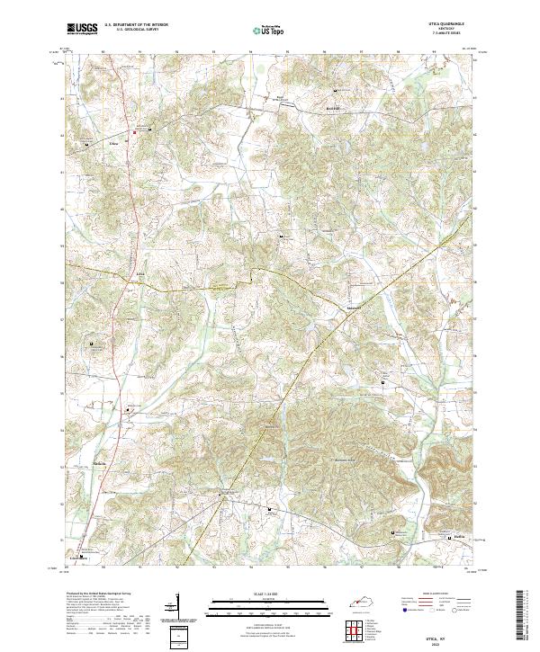 Utica topographic map thumbnail