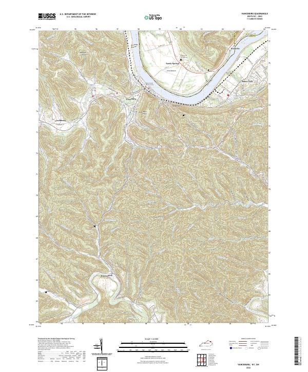 Vanceburg topographic map thumbnail