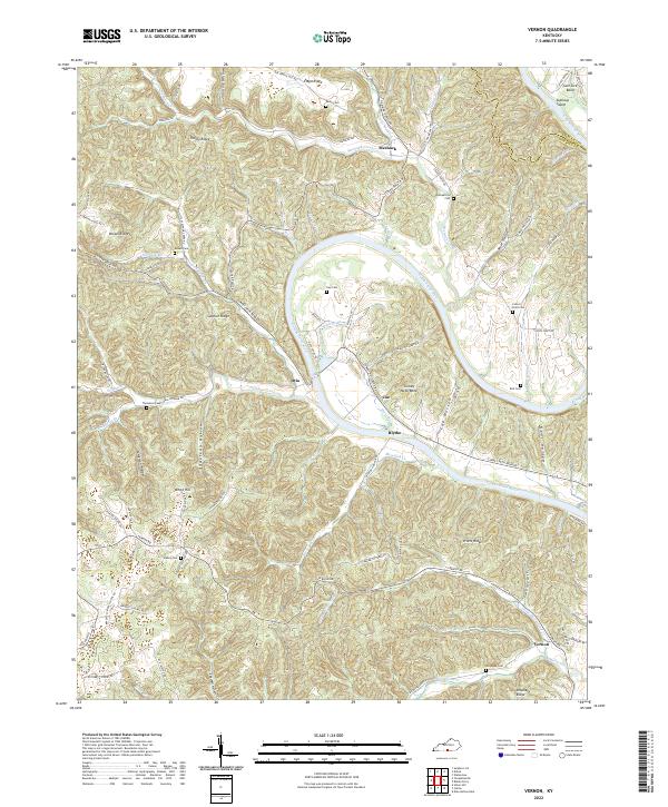 Vernon topographic map thumbnail