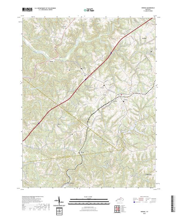 Verona topographic map thumbnail