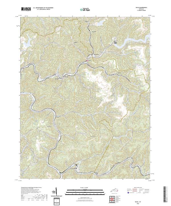 Vicco topographic map thumbnail