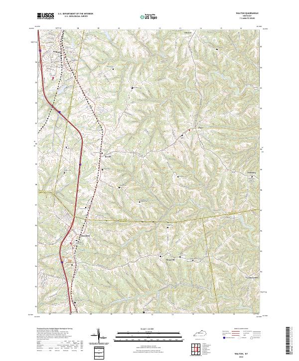 Walton topographic map thumbnail