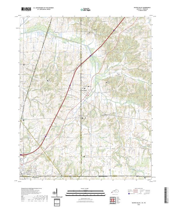 Water Valley topographic map thumbnail