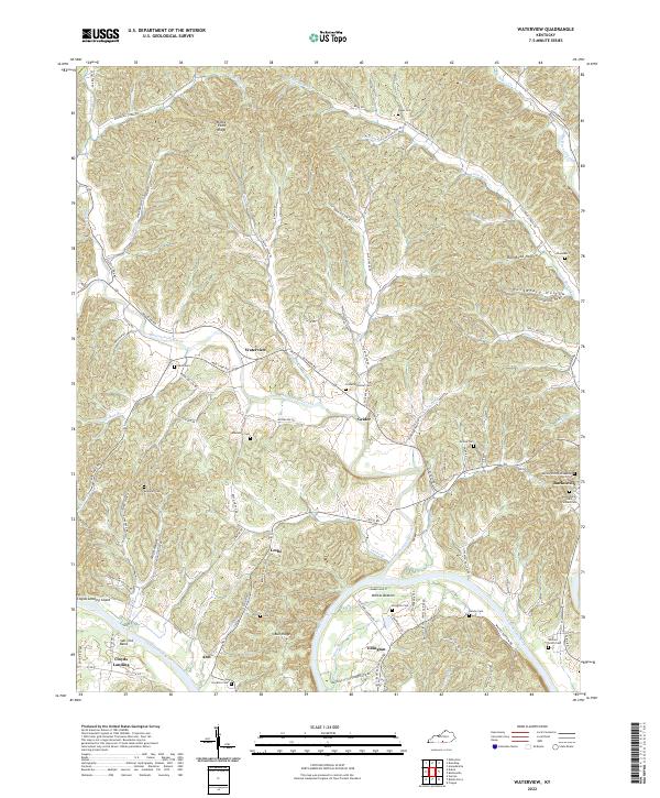 Waterview topographic map thumbnail
