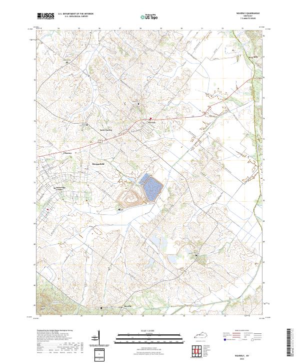 Waverly topographic map thumbnail