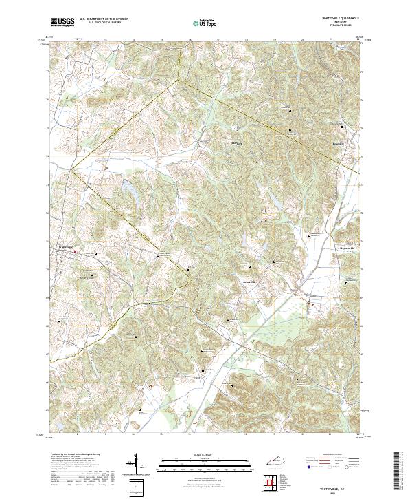 Whitesville topographic map thumbnail