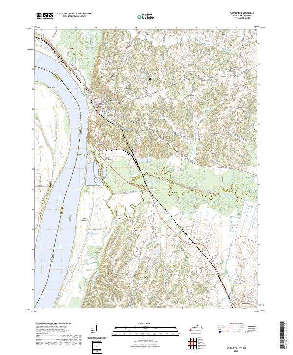 Wickliffe topographic map thumbnail