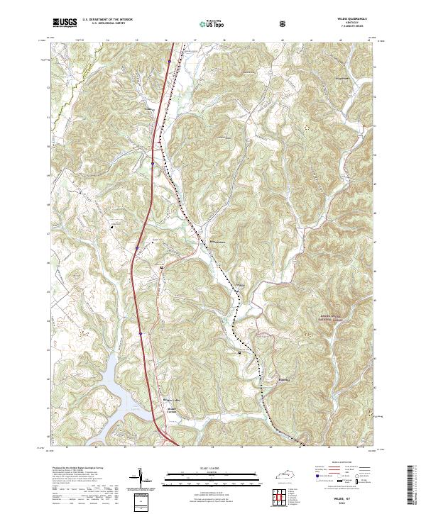 Wildie topographic map thumbnail
