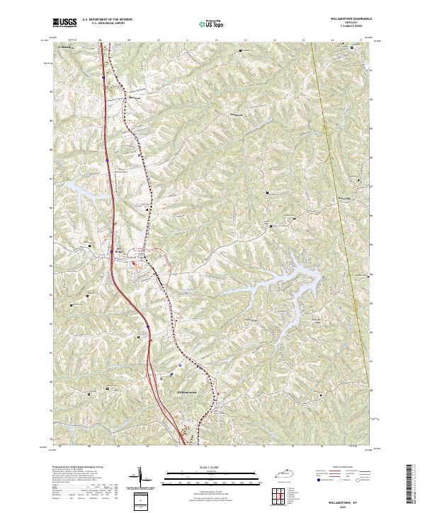Williamstown topographic map thumbnail