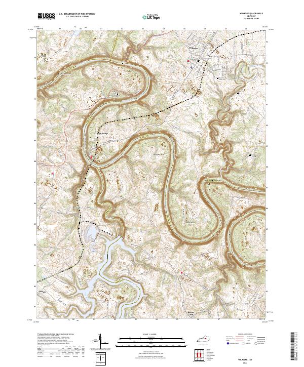 Wilmore topographic map thumbnail