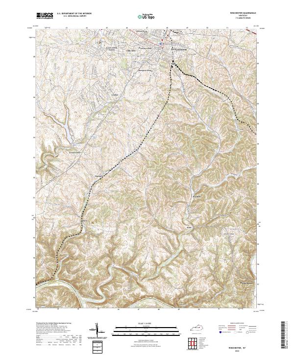 Winchester topographic map thumbnail