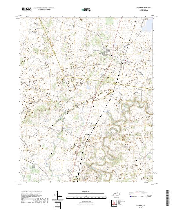 Woodburn topographic map thumbnail
