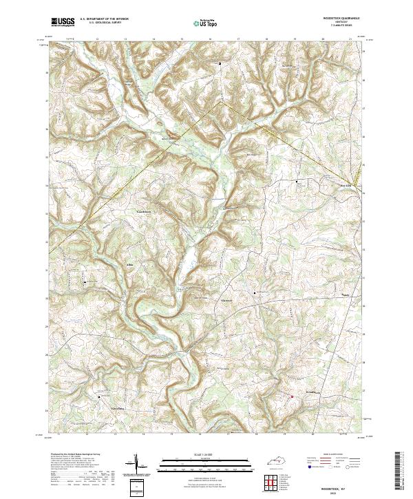Woodstock topographic map thumbnail