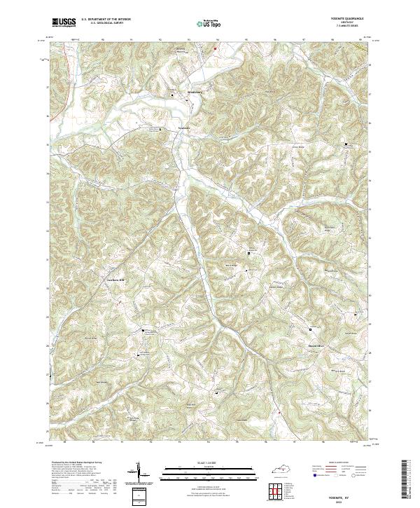 Yosemite topographic map thumbnail