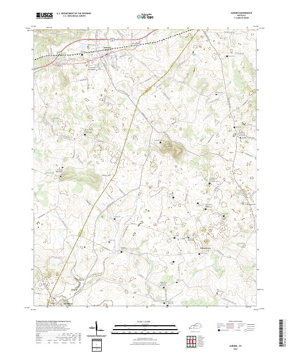 Auburn topographic map thumbnail