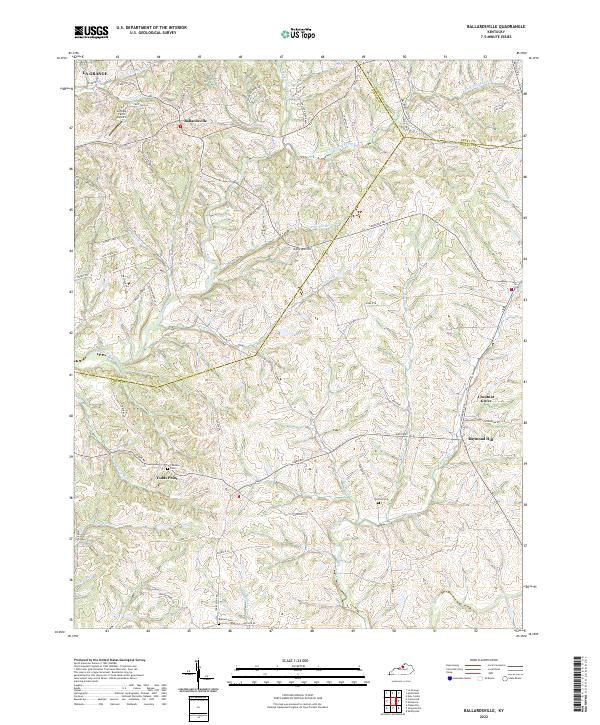 Ballardsville topographic map thumbnail