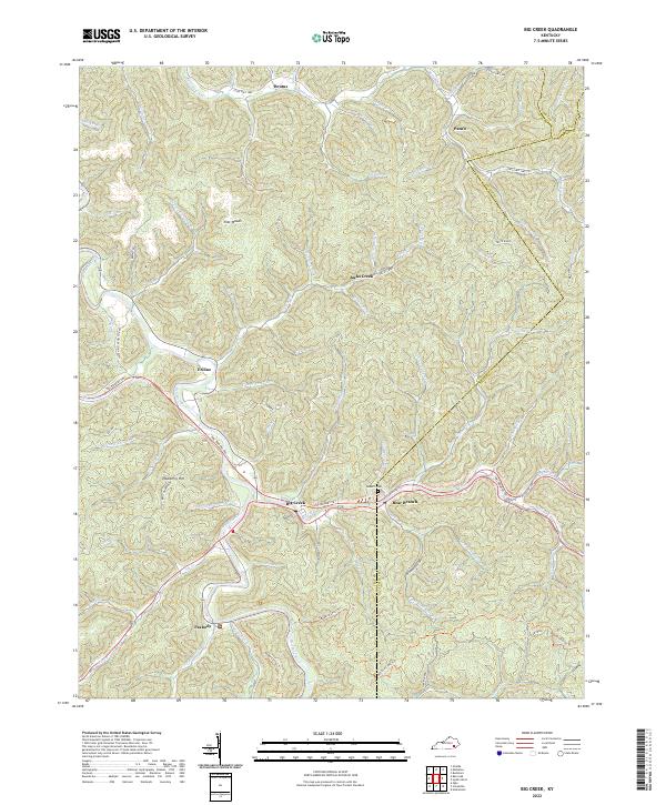 Big Creek topographic map thumbnail