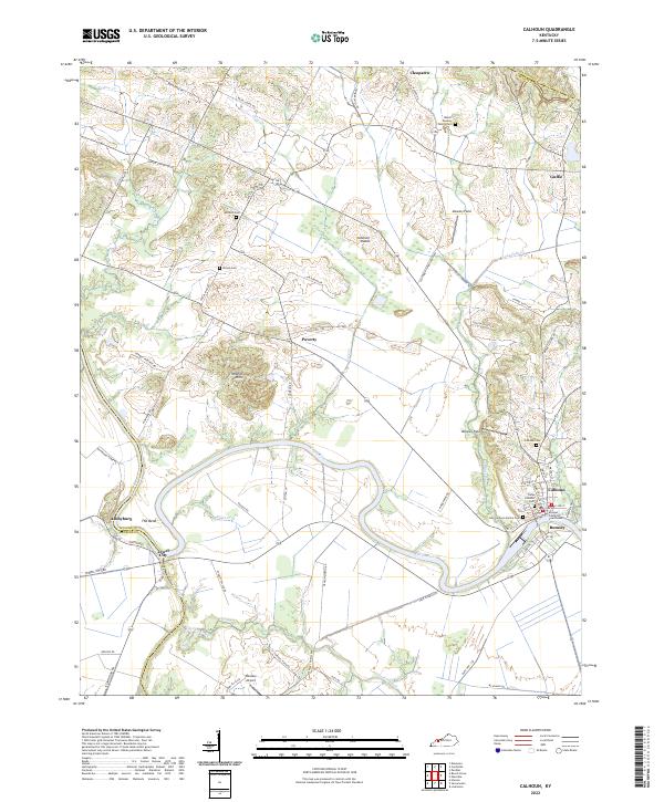 Calhoun topographic map thumbnail