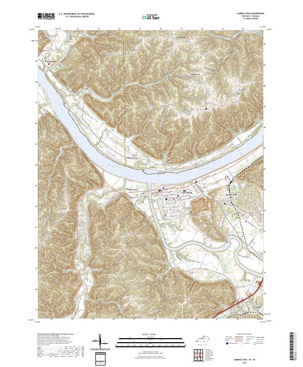 Carrollton topographic map thumbnail