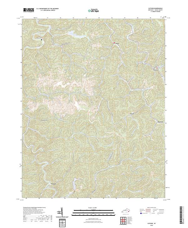 Cutshin topographic map thumbnail