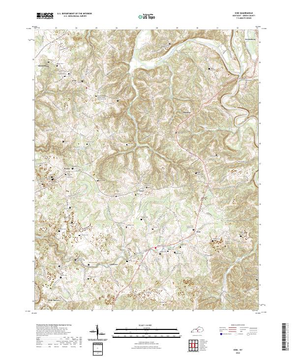 Exie topographic map thumbnail