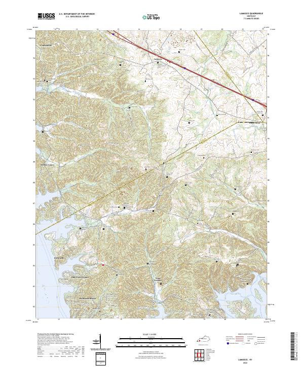 Lamasco topographic map thumbnail