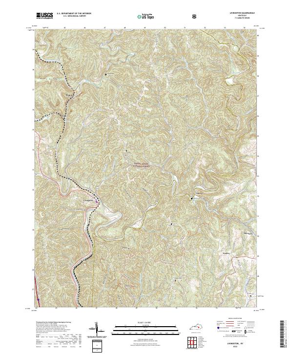 Livingston topographic map thumbnail