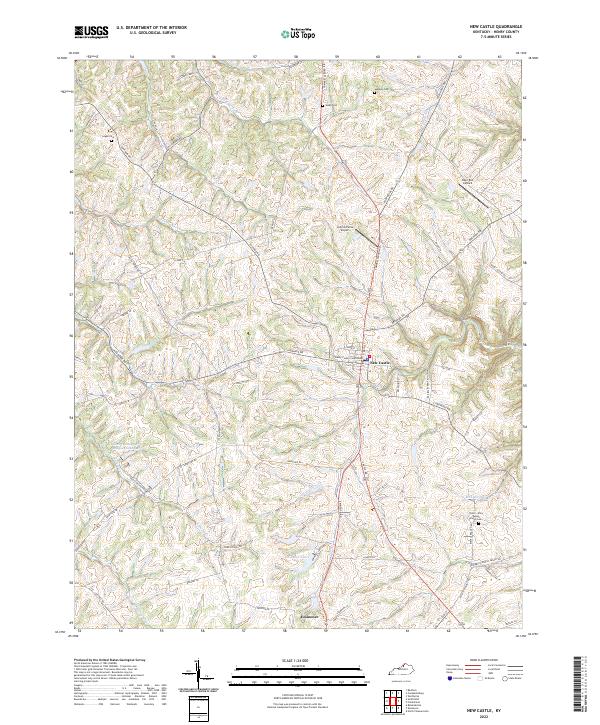 New Castle topographic map thumbnail