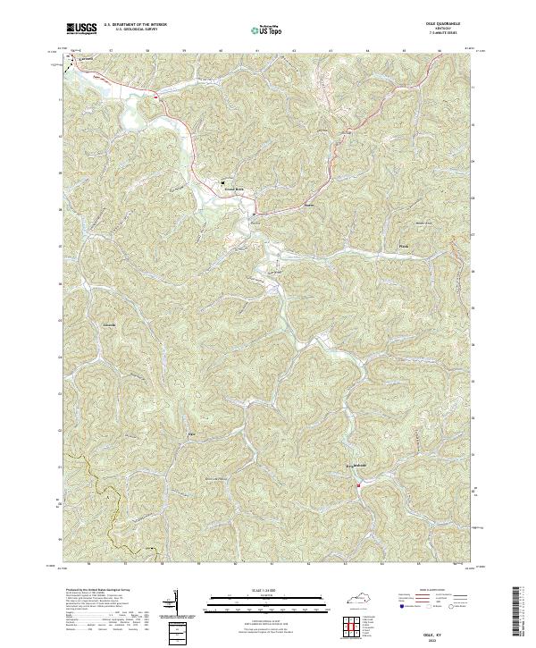 Ogle topographic map thumbnail