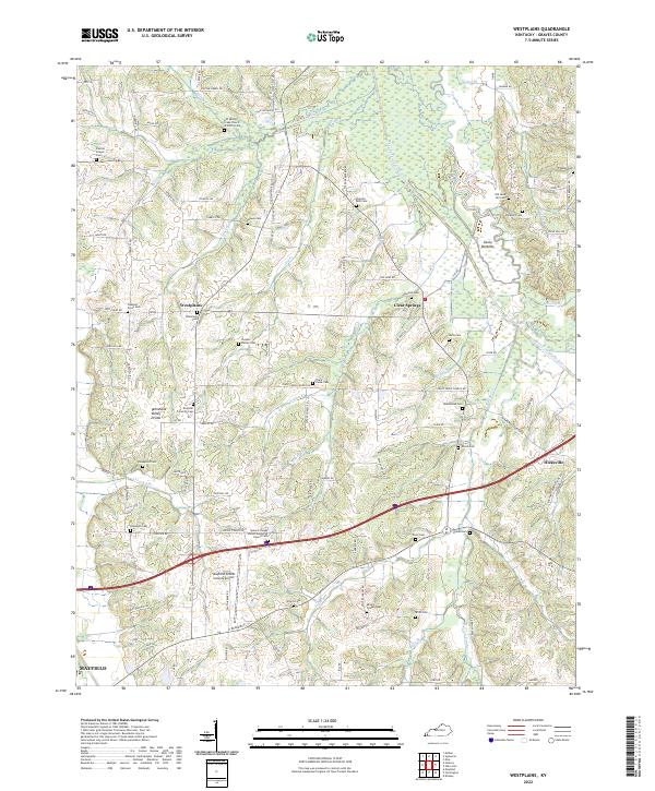 Westplains topographic map thumbnail