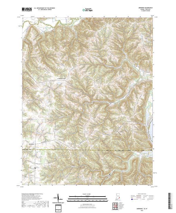 Aberdeen topographic map thumbnail