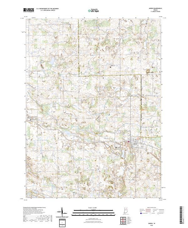 Akron topographic map thumbnail