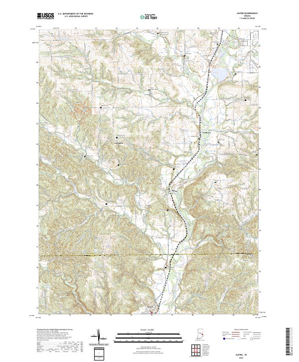Alpine topographic map thumbnail