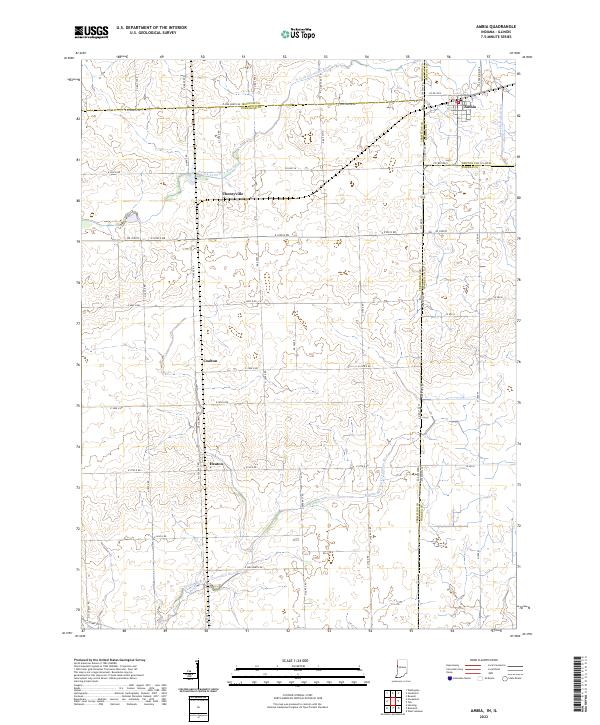 Ambia topographic map thumbnail