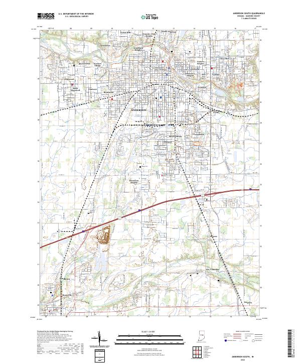 Anderson South topographic map thumbnail